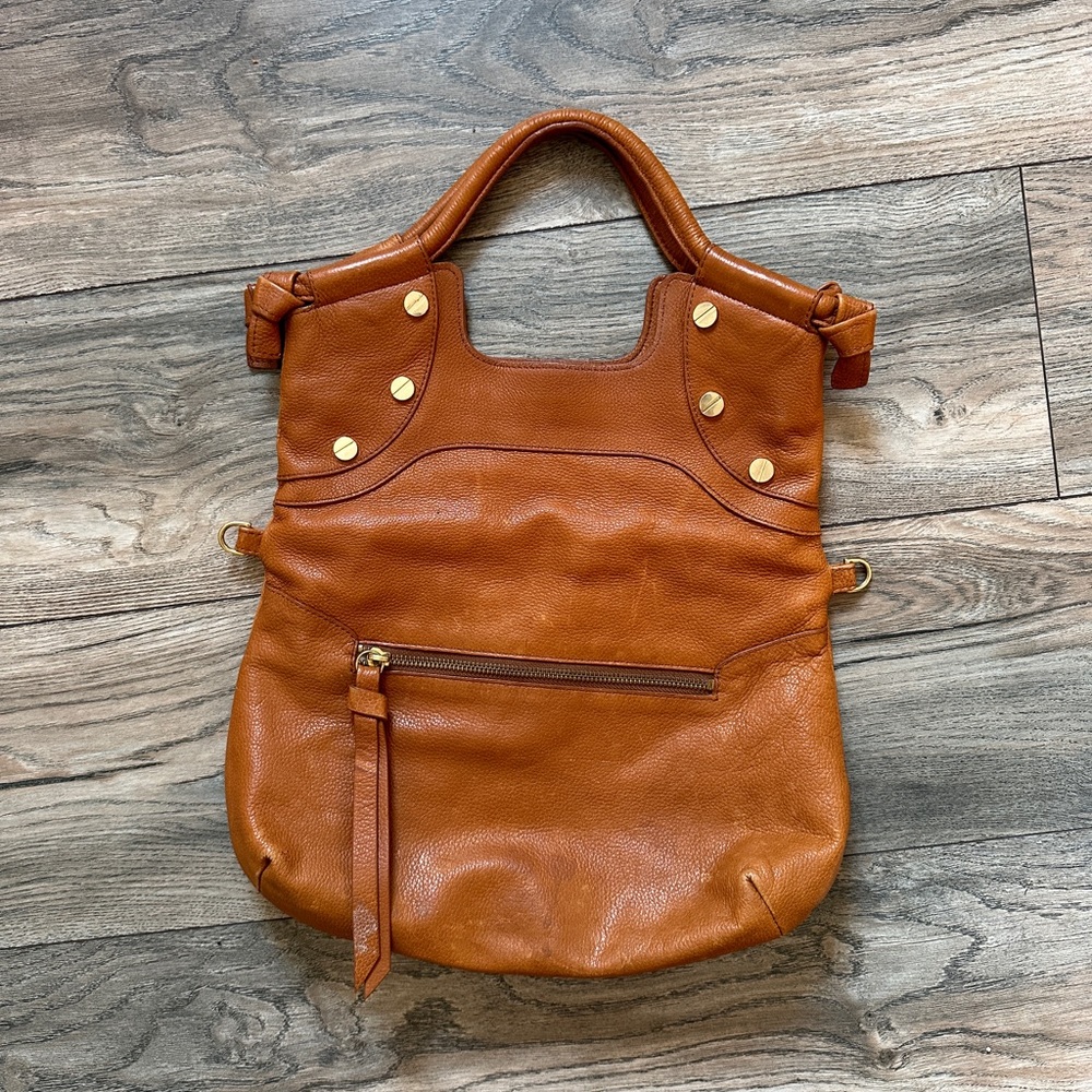 Foley + Corinna camel leather handbag